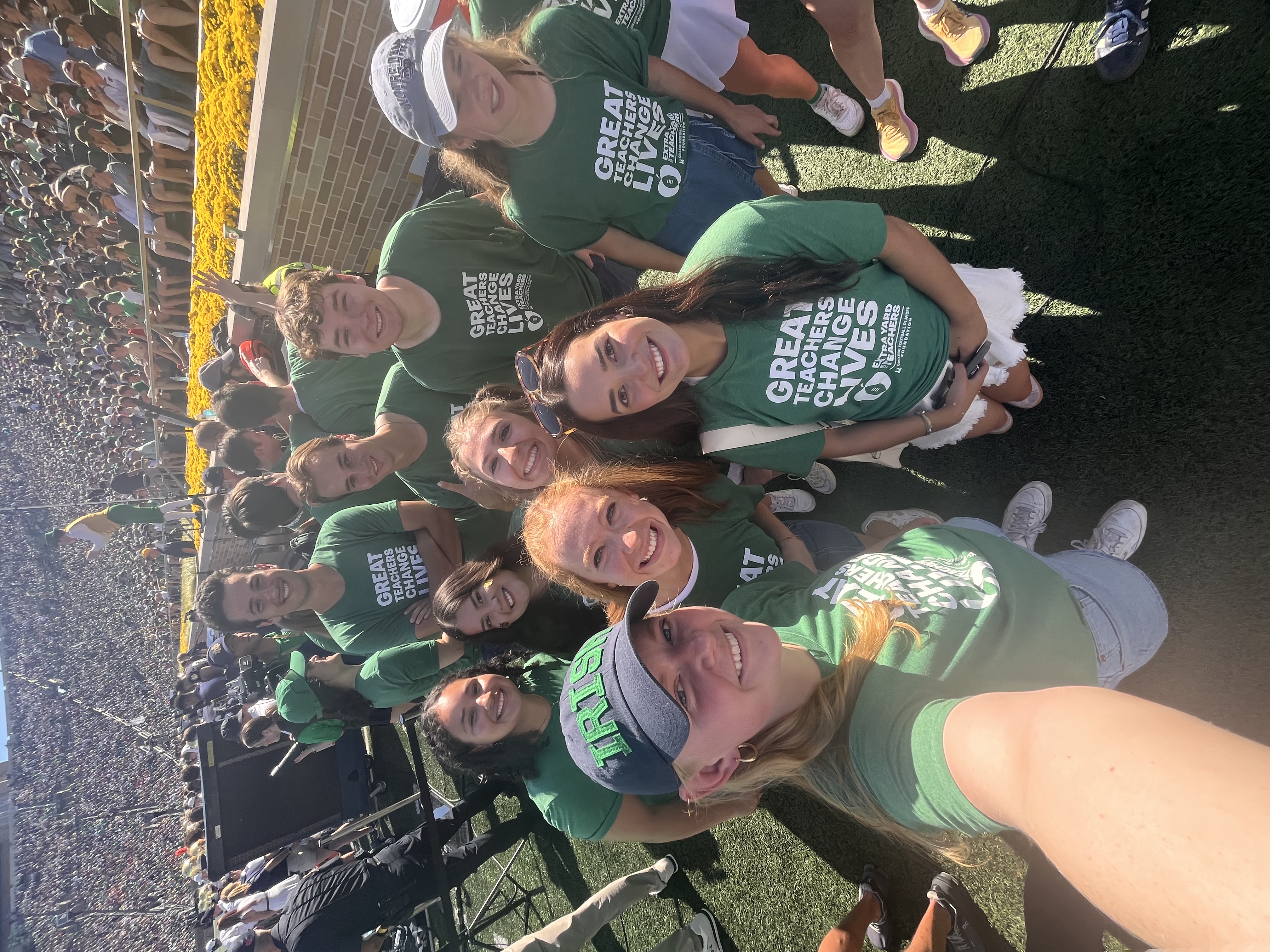 ACE Interns on Football Field 2024