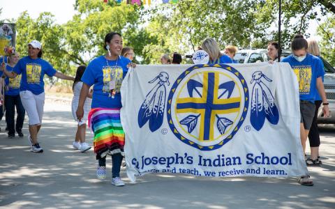 St. Joseph's Indian School Welcome Back Parade
