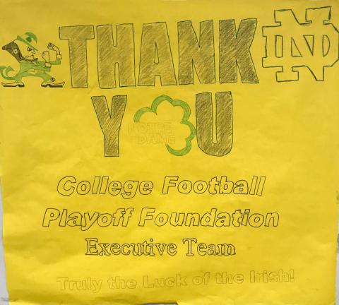 College Football Playoff Foundation - Extra Yard for Teachers - Alliance for Catholic Education - University of Notre Dame