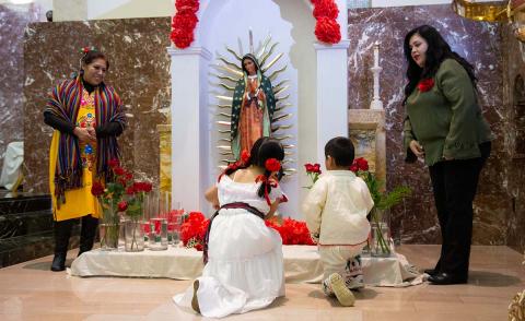 Our Lady of Guadalupe celebration at Holy Cross School
