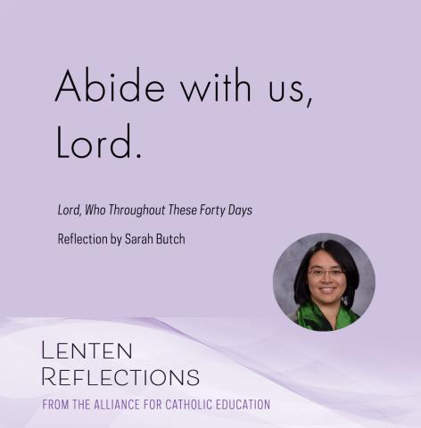 ACE Lenten Reflection - Sarah Butch