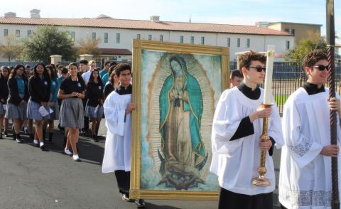 St. John Paul II HS, Guadalupe Procession